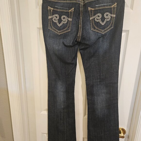 EXPRESS WOMEN'S JEANS SIZE 10L BARELY BOOTCUT - Picture 3 of 5